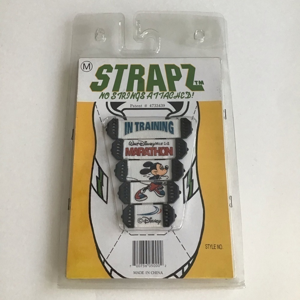 LAST 1! Disney Marathon Shoelaces Strapz No String SET OF 10 ADULT Medium NEW - Picture 8 of 12